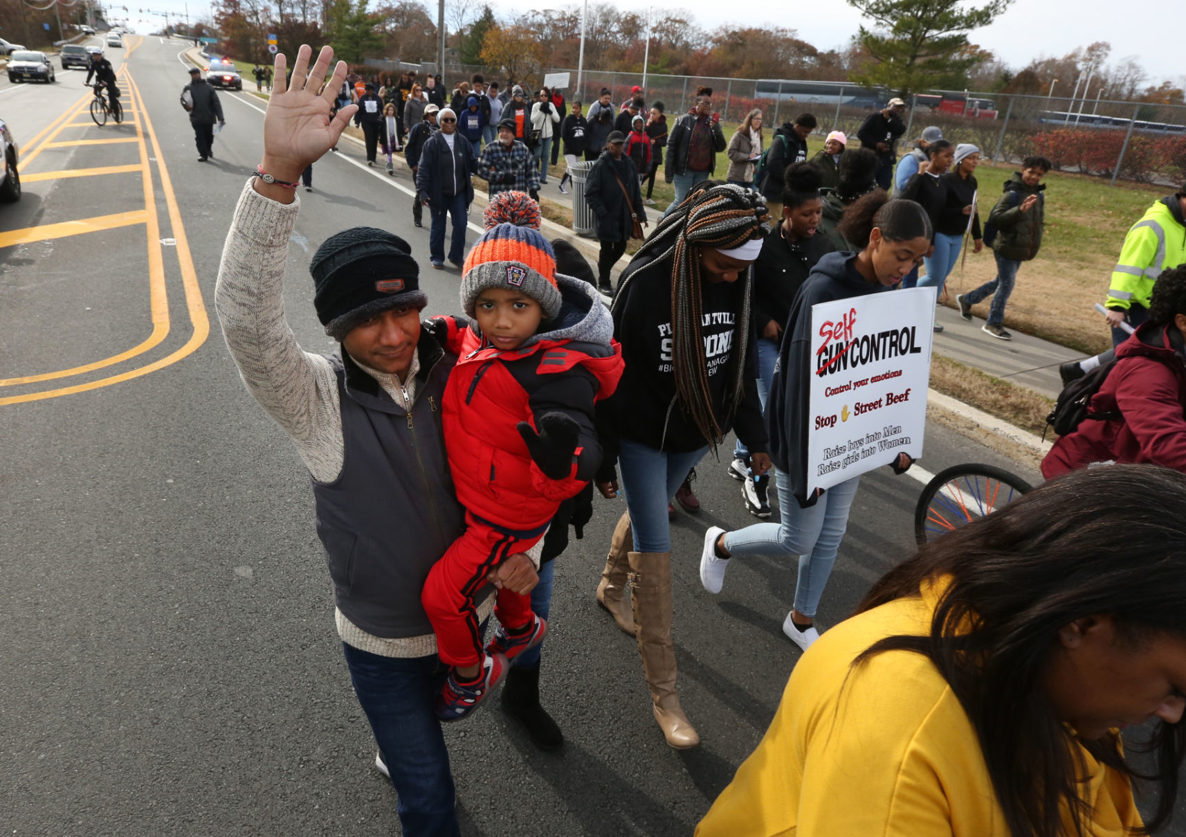 Pleasantville peace march